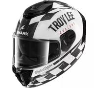 SHARK Casque moto intégral Spartan RS Raceshop Troy Lee Designs Fibre Blanc/Noir/Rouge XS