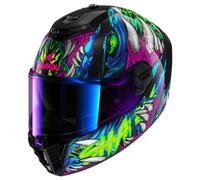 SHARK, Casque Moto Intégral Spartan RS SHAYTAN Black Green Violet KGV, S