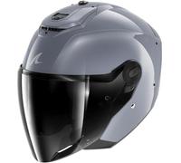 SHARK, Casque Moto Jet RS Jet Carbon Dark Shadow Gun Silver S05, XS