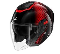 Shark RS Jet Stride, casque à réaction M Noir/Rouge Noir/Rouge