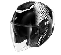 SHARK, Casque Moto Jet RS Jet Stride Black White Black KWK, S