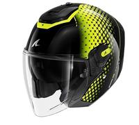 Shark RS Jet Stride, casque à réaction XS Noir/Jaune Néon Noir/Jaune Néon