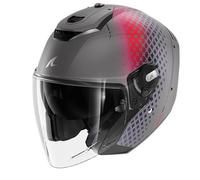 SHARK, Casque Moto Jet RS Jet Stride Silver Violet Blue SVB, XL