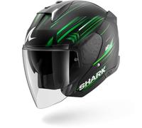 SHARK Casque moto jet SKWAL I3 Light-Blur Noir/Vert/Blanc Taille M