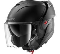 SHARK OXO Blank KMA Casque Moto Modulable Adulte Unisexe, Black Mat, XS