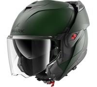 SHARK, Casque Moto Modulable OXO BLANK Dark Green Mat G02, XL