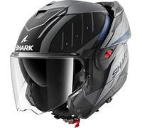 SHARK, Casque Moto Modulable OXO RYDGER Anthracite Blue Black ABK, S