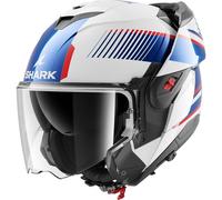 SHARK Casque moto Oxo Sikter White / Chrom / Blue M