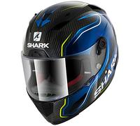 SHARK Casque Moto RACE-R PRO CARB GUINTOLI DBY, Noir/Bleu, Taille XS