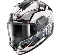 SHARK Casque moto Ridill 2 TLD Matrix White / Silver / Red XS