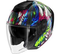 SHARK Casque moto RS Jet Carbon Shaytan Black / Green / Violet L