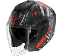 SHARK Casque moto RS Jet Carbon Shaytan Black / Red / Anthracite S