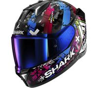 SHARK Casque moto Skwal i3 Hellcat Black / Chrom / Blue XS