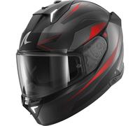 SHARK Casque moto intégral Skwal i3 Mekarium - Noir/Anthracite/Rouge Taille M Homme