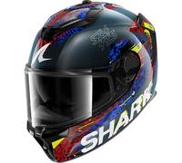 SHARK Casque intégral Spartan GT Pro Carbon Speed‑Vib - Carbone - M Noir/Bleu/Rouge/Jaune