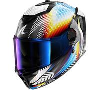 SHARK Casque moto intégral Spartan GT Pro Carbon STHYR – Carbon White Chrom – L