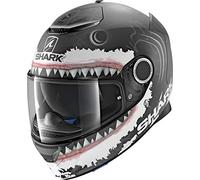 SHARK Casque Moto SPARTAN LORENZO WHT MAT KWA, Noir/Blanc, Taille S