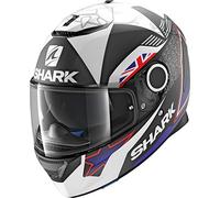 SHARK Casque Moto SPARTAN REDDING MAT KBW, Noir/Bleu, Taille S