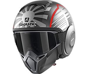 SHARK Casque moto STREET DRAK ZARCO MAT MAL.GP ASR, Gris/Rouge, S