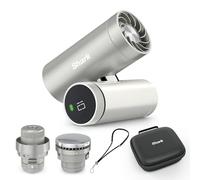 Shark ChillPill Système de ventilateur à grande vitesse, de brume ultra-fine et InstaChill 3-en-1, comprend 3 accessoires de rafraîchissement, design adapté aux voyages, Cloud FA021EU