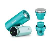 Shark ChillPill Système de ventilateur à grande vitesse, de brume ultra-fine et InstaChill 3-en-1, comprend 3 accessoires de rafraîchissement, design adapté aux voyages, Glacier FA022EUBL