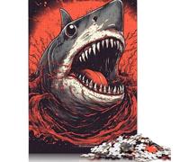 Shark Colorful Puzzle 1000 Pièces Educa Jouet en Bois Divertissement Créatif De l'art De La Décoration Jeu Éducatif Challenge Toy Adultes & Enfants des 14 Ans 1000pcs (75x50cm)