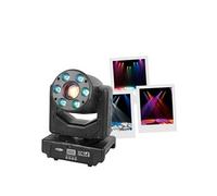 Showtec Shark Combi Spot One - Projecteur automatique à LED - 30W blanc et 6x8W RGBW - Lyre Wash et Spot