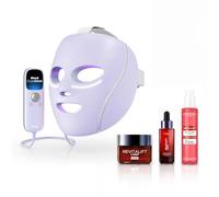 Shark Cryoglow x L'Oréal Paris - Coffret Masque LED avec technologie de refroidissement du contour des yeux + Routine Revitalift Laser anti-âge (nettoyant, sérum, crème)