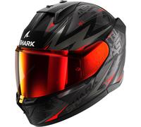 Shark D-Skwal 3 Blast-R, casque intégral S Mat Noir/Gris/Rouge Mat Noir/Gris/Rouge