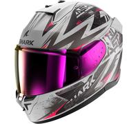 Shark D-Skwal 3 Blast-R, casque intégral XS Mat Gris Clair/Gris Foncé/Violet Mat Gris Clair/Gris Foncé/Violet