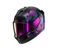 Shark D-Skwal 3 Mayfer Casque Intégral (Noir/Bleu/Rose) Taille: M (57)