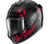 SHARK Casque intégral D-Skwal 3 Shiever Noir/Gris/Rouge Taille L