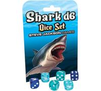 Shark D6 Dice Set | Custom Dice, Perfect for Use with Steve Jackson Games, DND, RPGs, Tabletop Games, and Role-Playing Adventures