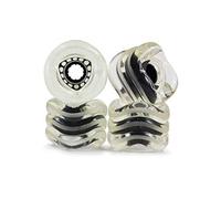 Shark DNA Formula Roues Longboard Clear with Black Hub 72mm