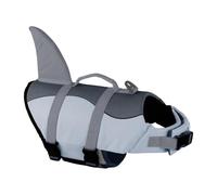 Shark Dog Life Vest - Safety Swimming Suit with Handle for Sailing | Keeps Your Pet Safe And Buoyant In Deep Waters With High-density Flotation Material And A Fun, Eye-catching Shark Fin Design