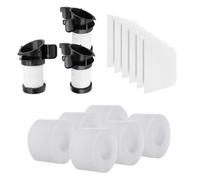 Shark DuoClean Lot de 3 filtres de rechange pour aspirateur IF200UK, IF250UKT, IF260UKTH avec éléments filtrants et écrans, noir