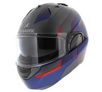 Shark EVO ES Kryd Matt Silver Blue Red