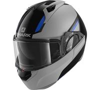 Shark Evo-GT Sean Casque, Noir/Argent, Taille XS (53/54)