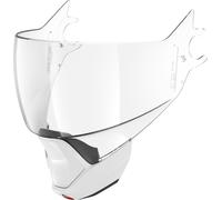 Shark Evojet Ensemble de rideau de menton de visière, Transparent/blanc, Taille unique
