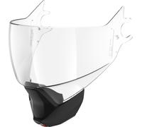 Shark Evojet Ensemble de rideau de menton de visière, Transparent / Noir mat, Taille unique
