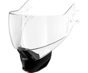 Shark Evojet Ensemble de rideau de menton de visière, Transparent/noir, Taille unique