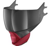 Shark Evojet Pare-visière et rideau menton, teinté/rouge mat, Taille unique
