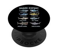 Shark Expert Requin Pèlerin Requin Citron Requin-Lutin Mako PopSockets PopGrip Adhésif