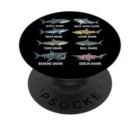 Shark Expert Requin Pèlerin Requin Citron Requin-Lutin Mako PopSockets PopGrip Adhésif