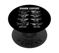 Shark Expert Requin Pèlerin Requin Citron Requin-Lutin Mako PopSockets PopGrip Adhésif