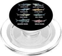 Shark Expert Requin Pèlerin Requin Citron Requin-Lutin Mako PopSockets PopGrip pour MagSafe