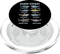 Shark Expert Requin Pèlerin Requin Citron Requin-Lutin Mako PopSockets PopGrip pour MagSafe