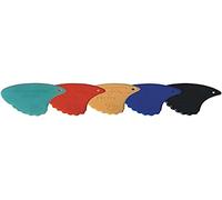 Generique Médiators Shark Fin Sweden Relief 0,55 mm souple rouge 12 pièces