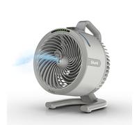 Shark FlexBreeze HydroGo Pro Ventilateur de refroidissement puissant pour intérieur et extérieur avec brume sèche au toucher, portable sans fil et filaire, longue autonomie de la batterie, 5 vitesses