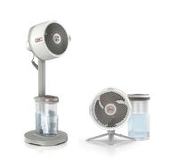 Shark FlexBreeze Pro Mist FA300WHUK Ventilateur d'intérieur et d'extérieur sans fil avec système de brumisation extérieure, portée jusqu'à 20 m, autonomie de 24 heures, ventilateur sur pied et de